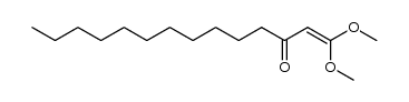 1,1-二甲氧基-1-十四碳烯-3-酮 结构式
