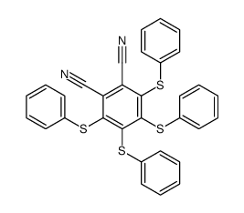 3,4,5,6-四(苯硫基)-1,2-苯二甲腈 结构式