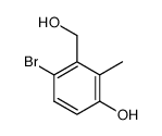 4-溴-3-(羟甲基)-2-甲基苯酚 结构式