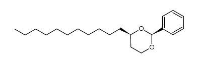 (2S,4R)-2-苯基-4-十一烷基-1,3-二氧六环 结构式