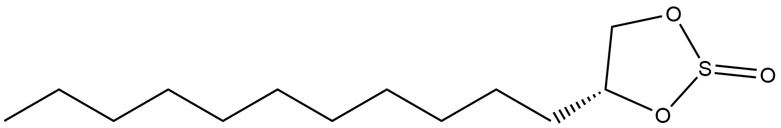 (4R)-4-十一烷基-1,3,2-二氧硫杂环戊烷2-氧化物 结构式
