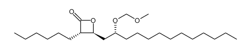 3-己基-4-[(2R)-2-(甲氧基甲氧基)十三烷基]-2-氧杂环丁酮,(3S,4S)- 结构式