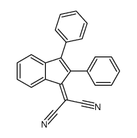 2-(2,3-二苯基-1H-茚-1-亚基)丙二腈 结构式