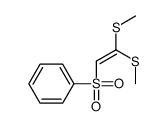 Benzene, [[2,2-bis(methylthio)ethenyl]sulfonyl]- 结构式