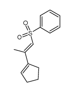 Benzene, [[2-(1-cyclopenten-1-yl)-1-propen-1-yl]sulfonyl]- 结构式