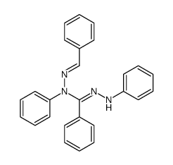 Benzaldehyde, 2-phenyl-2-[phenyl(2-phenylhydrazinylidene)methyl]hydrazone 结构式