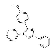 5-(4-甲氧基苯基)-1,3-二苯基-1H-1,2,4-三唑 结构式