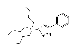 5-苯基-2-(三丁基锡基)-2H-四氮唑 结构式