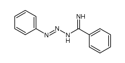 1-(亚氨基苯甲基)-3-苯基-1-三氮烯 结构式