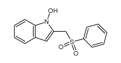 1H-Indole, 1-hydroxy-2-[(phenylsulfonyl)methyl]- 结构式