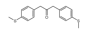2-Propanone, 1,3-bis[4-(methylthio)phenyl]- 结构式