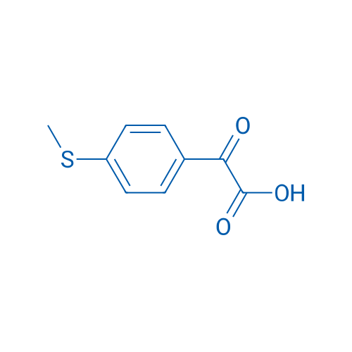 [4-(Methylthio)phenyl]glyoxylic acid 结构式