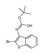 N-(2-溴苯并[b]噻吩-3-基)氨基甲酸叔丁酯 结构式