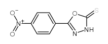 5-(4-硝基苯基)-1,3,4-恶二唑-2(3H)-硫酮 结构式