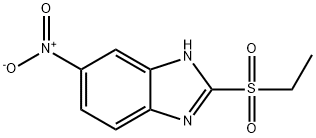 2-(乙基磺酰基)-6-硝基-1H-苯并咪唑 结构式