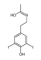 N-[2-(4-羟基-3,5-二碘苯基)乙基]乙酰胺 结构式