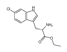 6-氯-L-色氨酸乙酯 结构式