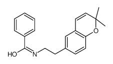 Benzamide, N-[2-(2,2-dimethyl-2H-1-benzopyran-6-yl)ethyl]- 结构式