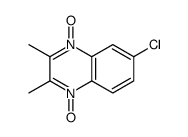 6-氯-2,3-二甲基喹喔啉-1,4-二氧化物 结构式