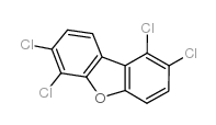 1,2,6,7-四氯二苯并呋喃 结构式