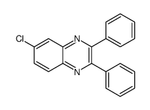 6-氯-2,3-二苯基喹喔啉 结构式