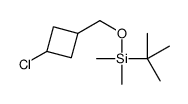 Cyclobutane, 1-chloro-3-[[[(1,1-dimethylethyl)dimethylsilyl]oxy]methyl]- 结构式