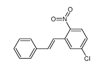 4-氯-1-硝基-2-[(1E)-2-苯基乙烯基]苯 结构式