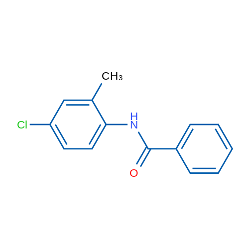 4-氯-2-甲基苯基苯甲酰胺 结构式