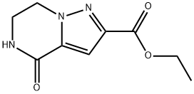 4-氧代-4,5,6,7-四氢吡唑并[1,5-A]吡嗪-2-羧酸乙酯 结构式