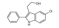 5-氯-2-苯基-1H-吲哚-3-乙醇 结构式
