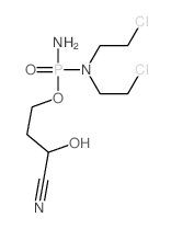 Phosphorodiamidic acid, N,N-bis(2-chloroethyl)-, 3-cyano-3-hydroxypropyl ester 结构式