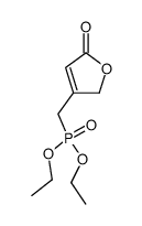 Phosphonic acid, [(2,5-dihydro-5-oxo-3-furanyl)methyl]-, diethyl ester (9CI) 结构式
