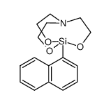 1-(1-萘基)-2,8,9-三氧杂-5-氮杂-1-硅杂双环[3.3.3]十一烷 结构式
