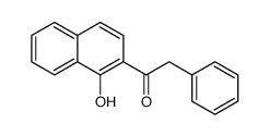 1-(1-羟基-2-萘基)-2-苯基乙酮 结构式