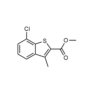 7-氯-3-甲基苯并噻吩-2-羧酸甲酯 结构式
