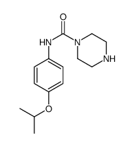 N-(4-异丙氧基苯基)哌嗪-1-羧酰胺 结构式