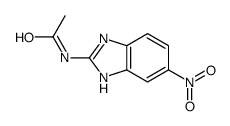 N-(6-硝基-1H-苯并咪唑-2-基)乙酰胺 结构式