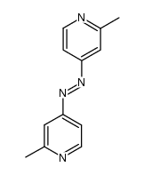 Pyridine, 4,4'-azobis[2-methyl- (9CI) 结构式