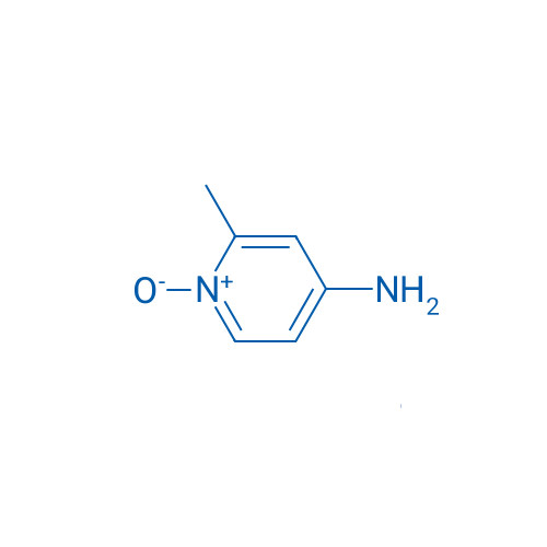 2-甲基-4-吡啶胺-1-氧化物 结构式