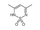 3,5-二甲基-2H-1,2,6-噻二嗪 1,1-二氧化物 结构式