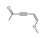 (5Z)-6-甲氧基-5-己烯-3-炔-2-酮 结构式