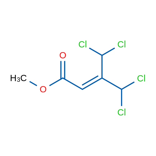 4,4-Dichloro-3-(dichloroMethyl)crotonic Acid Methyl Ester 结构式