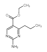 2-氨基-4-丙基嘧啶-5-羧酸乙酯 结构式