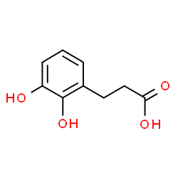 3-(2,3-二羟基苯基)丙酸 结构式