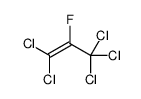 1,1,3,3,3-五氯-2-氟-1-丙烯 结构式