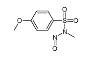 Benzenesulfonamide, 4-methoxy-N-methyl-N-nitroso- 结构式
