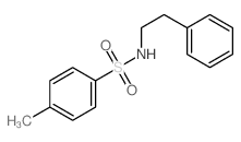 4-甲基-N-(2-苯乙酯)苯磺酰胺 结构式