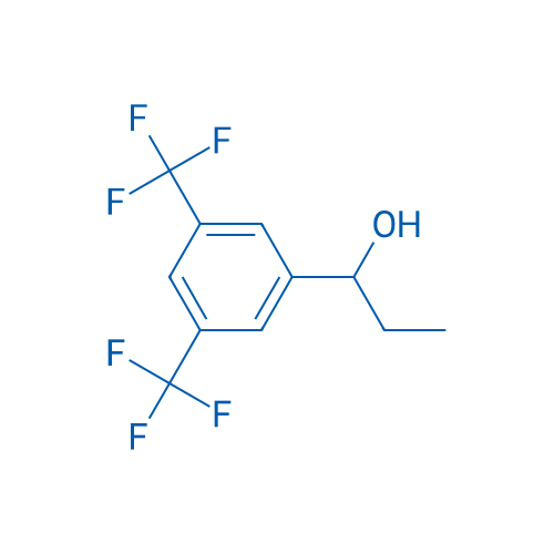 1-[3,5-BIS(TRIFLUOROMETHYL)PHENYL]PROPAN-1-OL 结构式