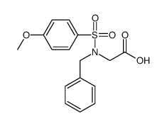 Glycine, N-[(4-methoxyphenyl)sulfonyl]-N-(phenylmethyl)- 结构式