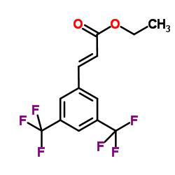 3,5-双(三氟甲基)肉桂酸乙酯 结构式